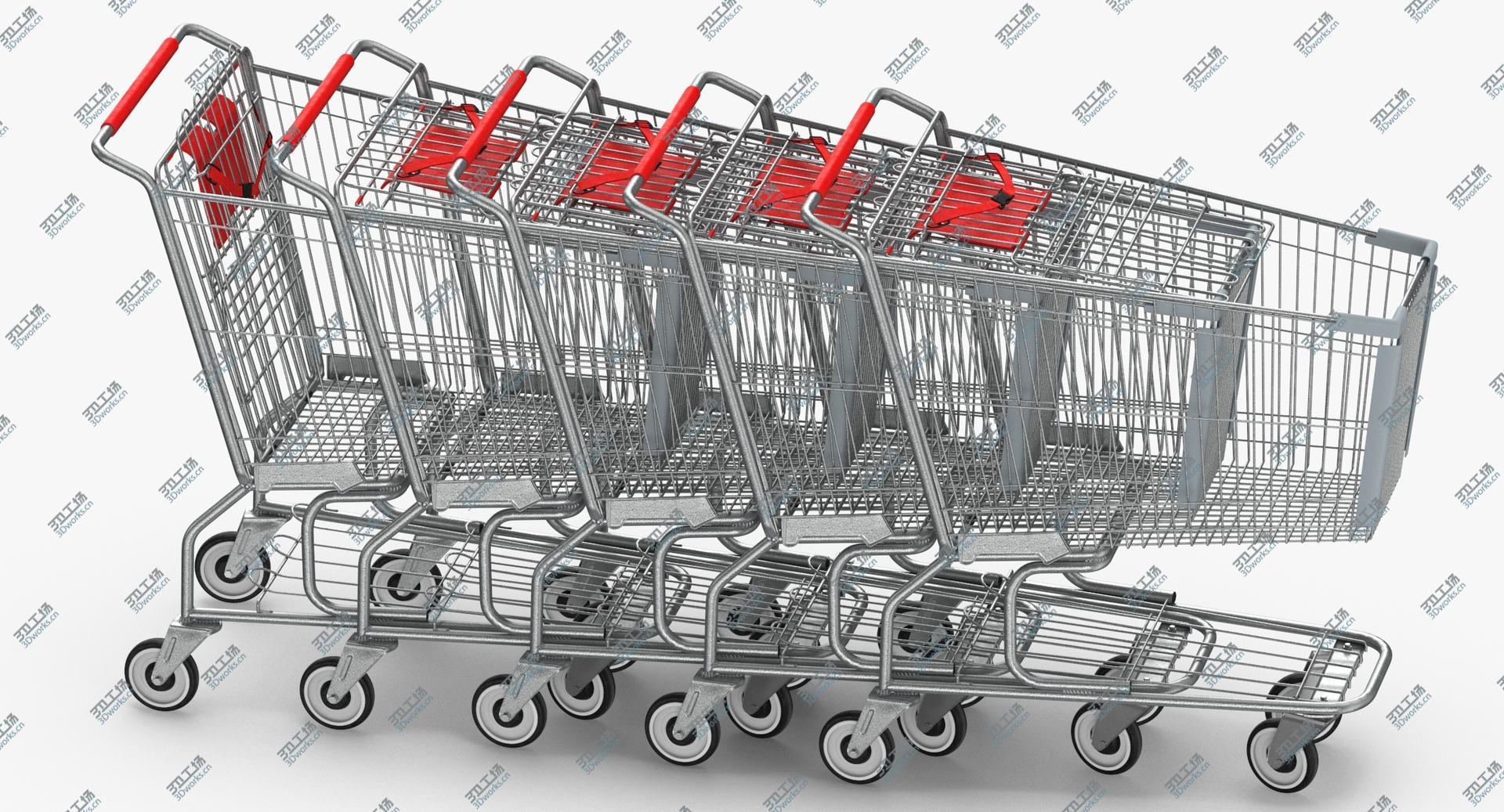 images/goods_img/2021040162/Metal Shopping Carts 01 Red Row of 05 3D model/3.jpg